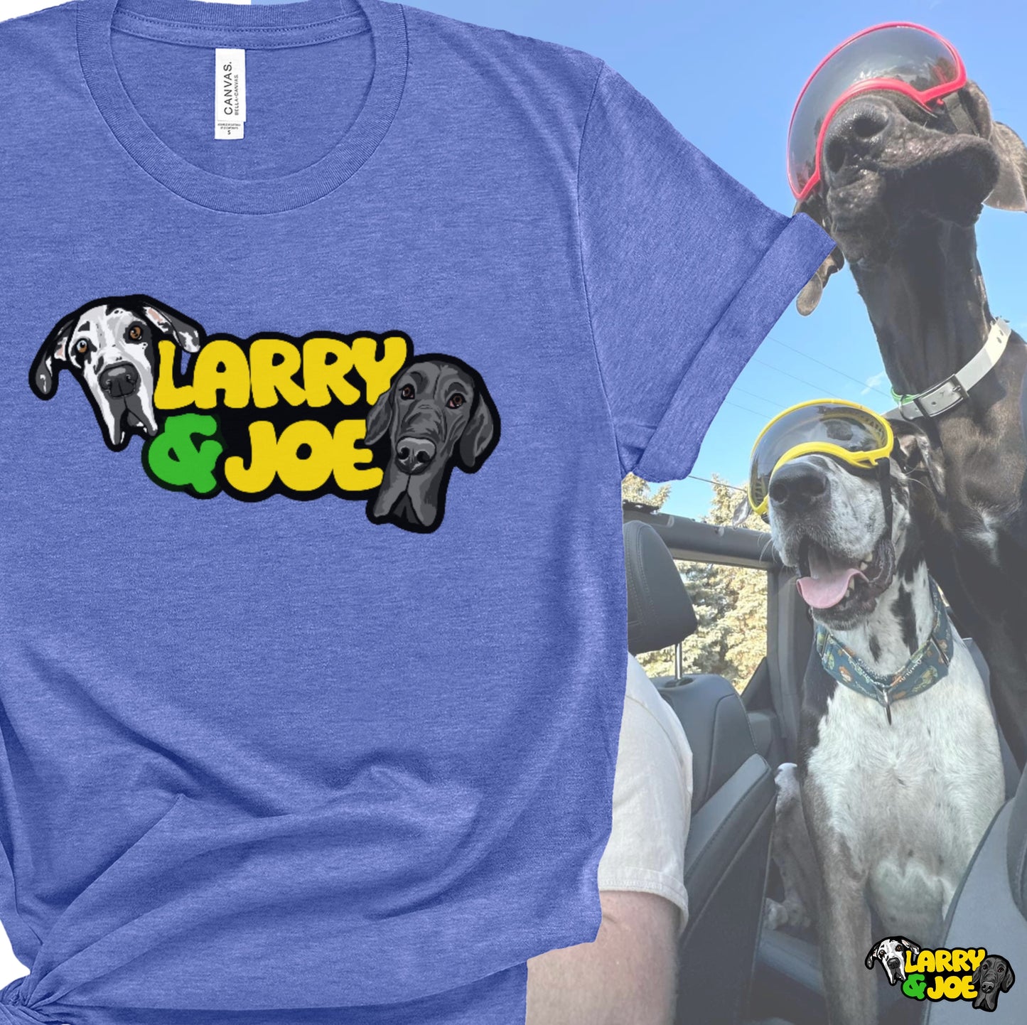 Larry & Joe Logo and Socials T-Shirt