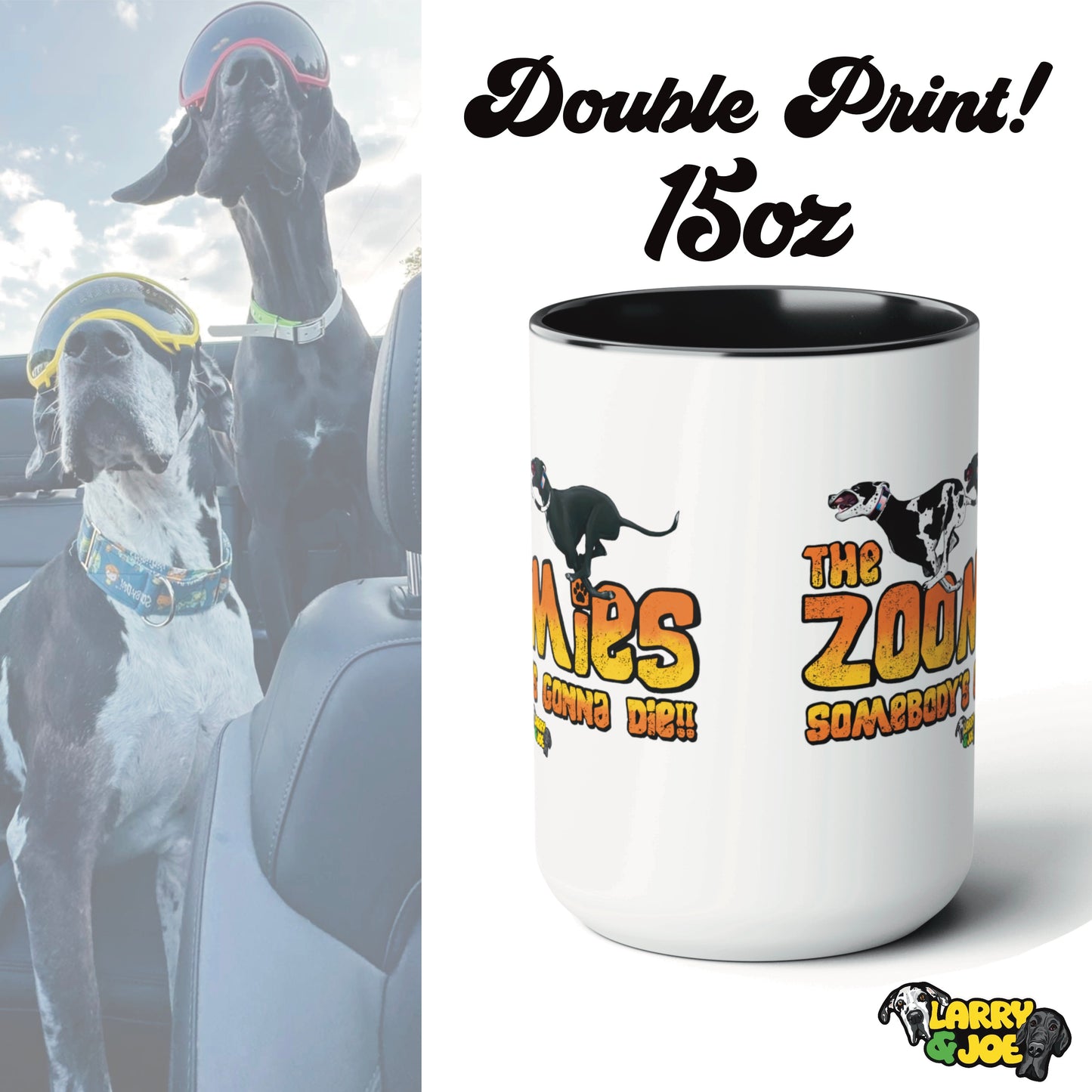 Zoomies Large 15oz Ceramic Mug