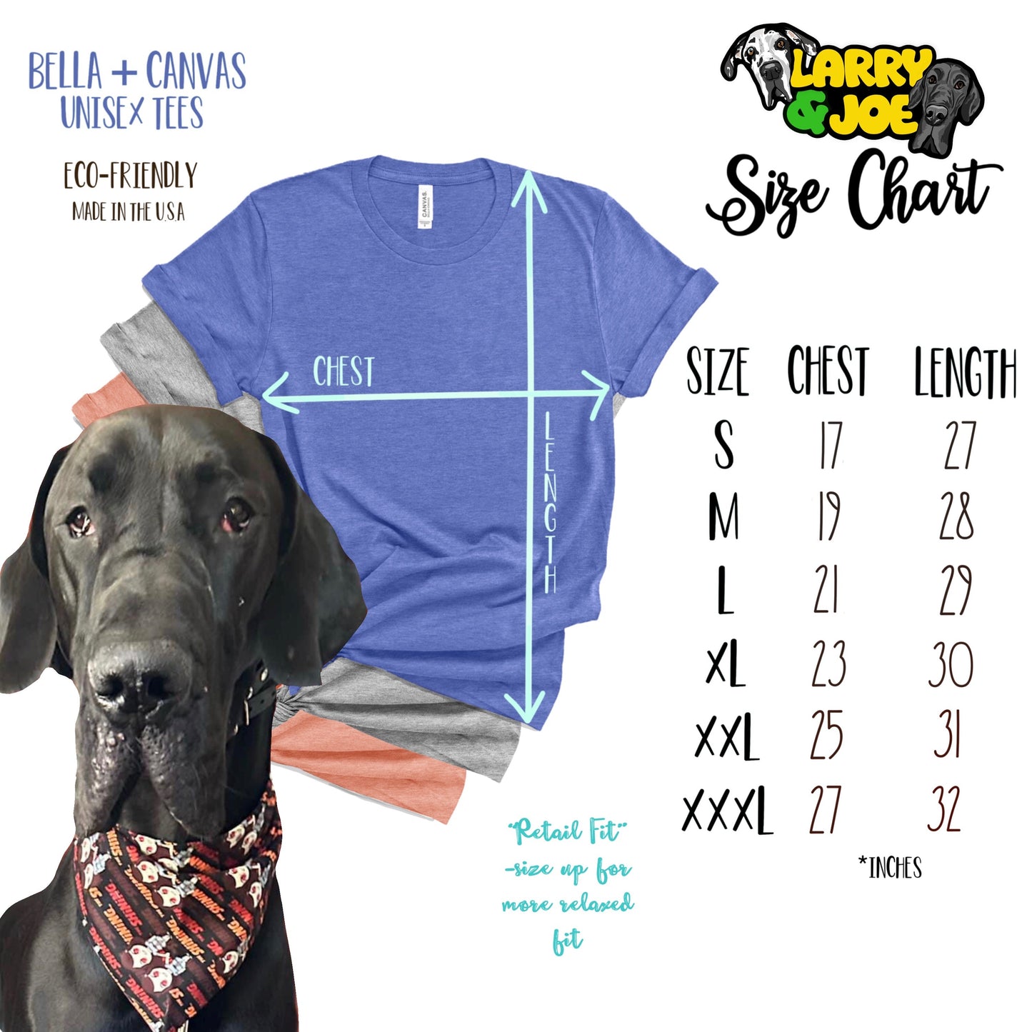 Larry & Joe Logo and Socials T-Shirt