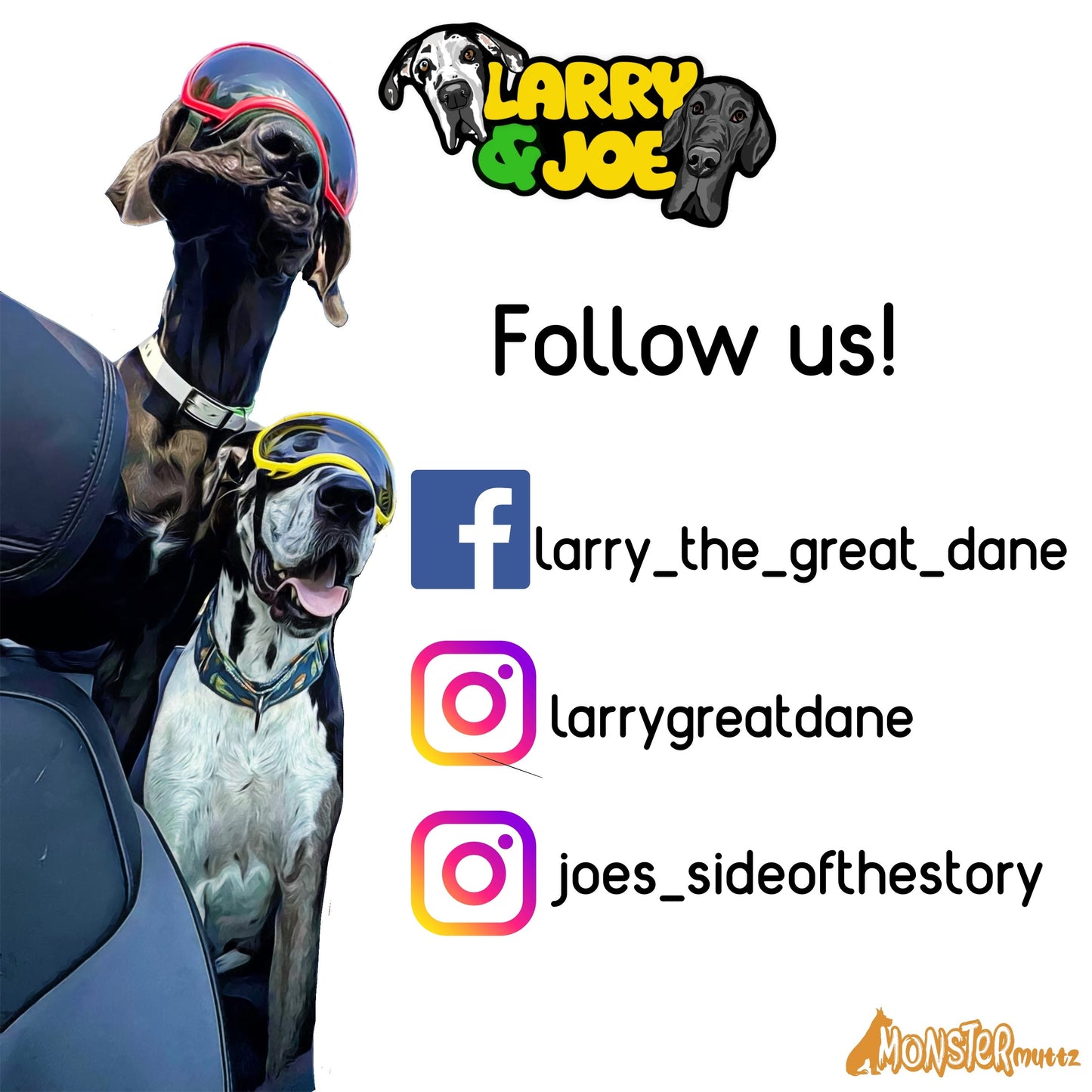 Larry & Joe Logo and Socials T-Shirt