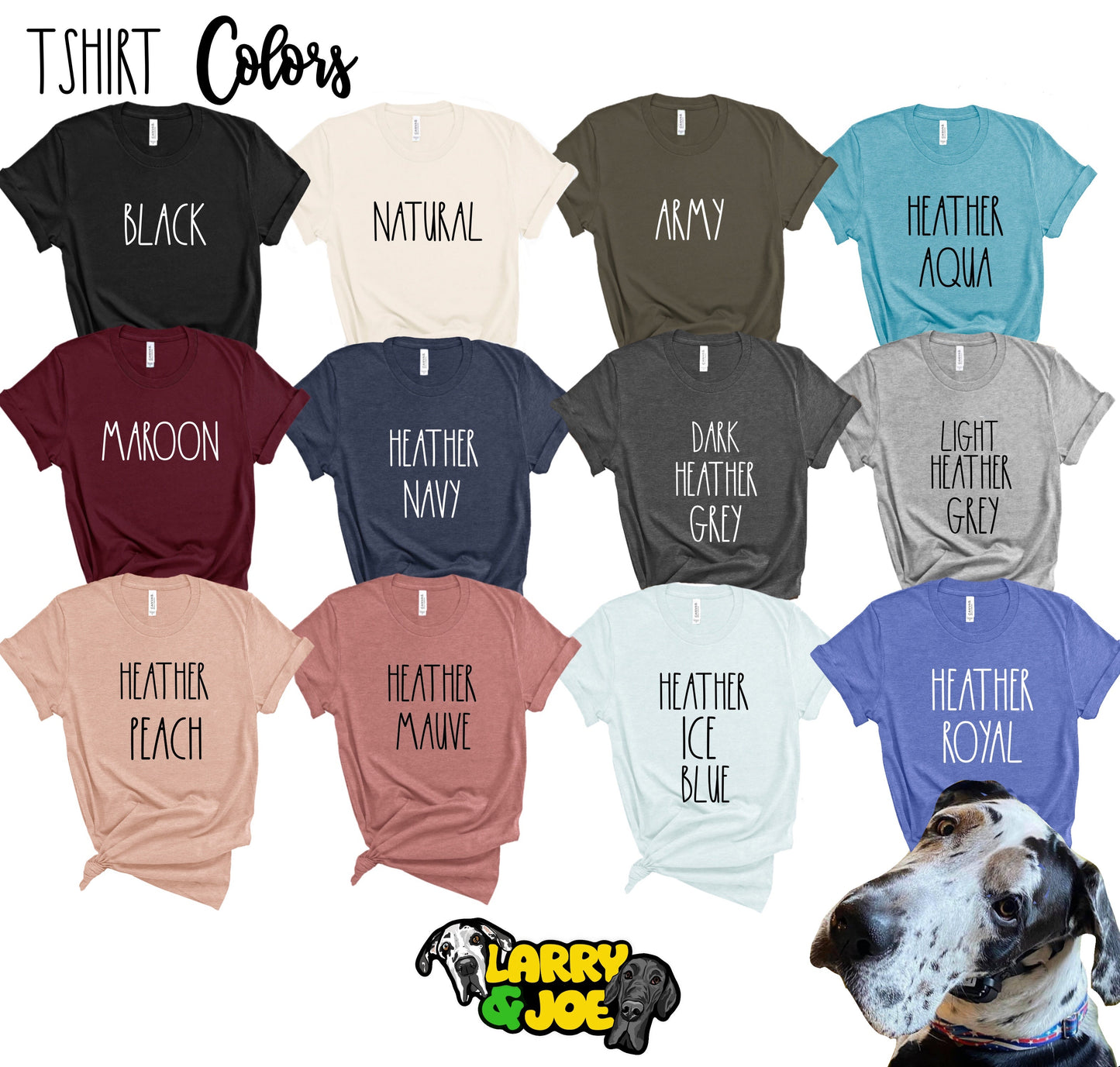 Larry & Joe Logo and Socials T-Shirt
