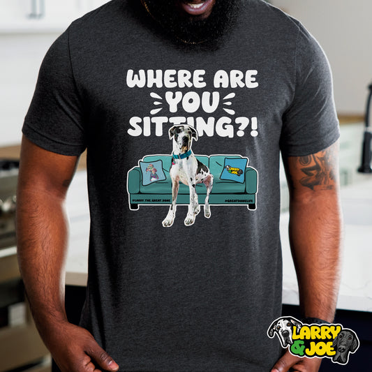 Where are you Sitting? Larry T-Shirt