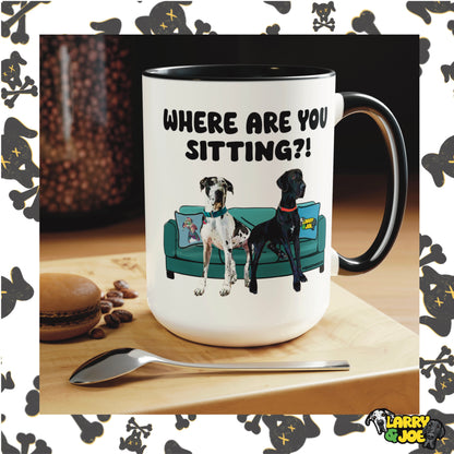 Where are you Sitting Large 15oz Ceramic Mug